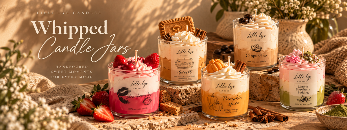 Whipped candle jars
